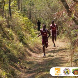 These two young men were determined to finish the race to the top of the Bullhead Mountains. The race was a part of several fun activities that were done during the Bullhead Ash Wednesday Festival where over 800 community persons participated. running